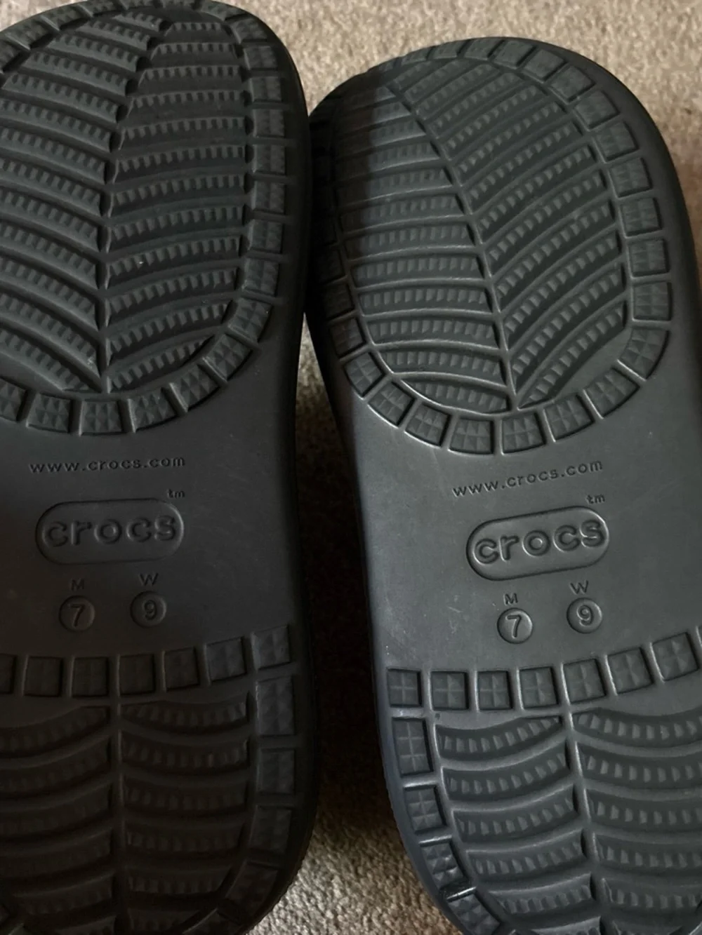 CROCS Classic Black Platform Clogs